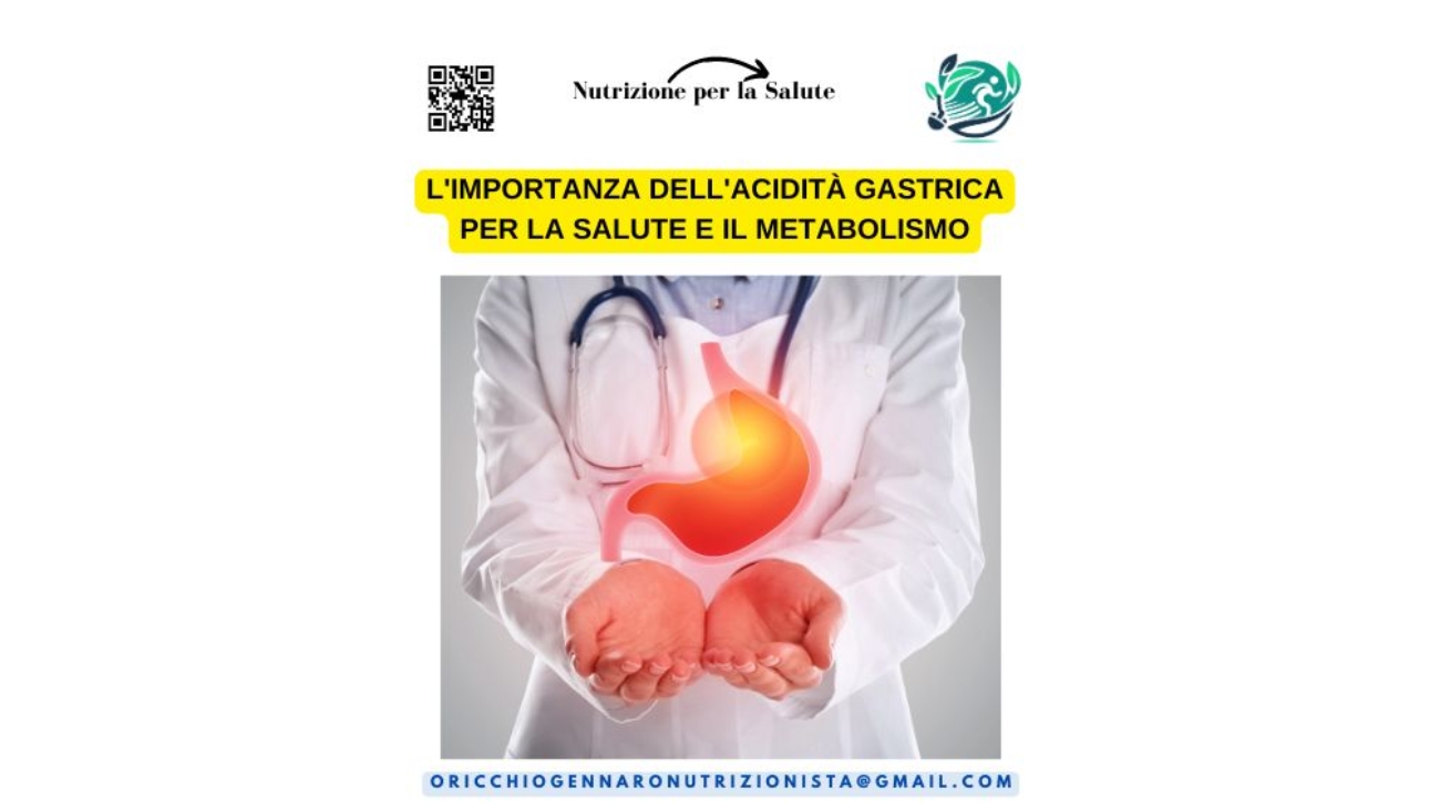 L'IMPORTANZA DELL'ACIDITÀ GASTRICA PER LA SALUTE E IL METABOLISMO