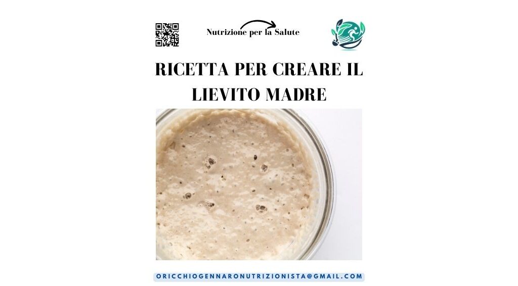 RICETTA PER CREARE IL LIEVITO MADRE