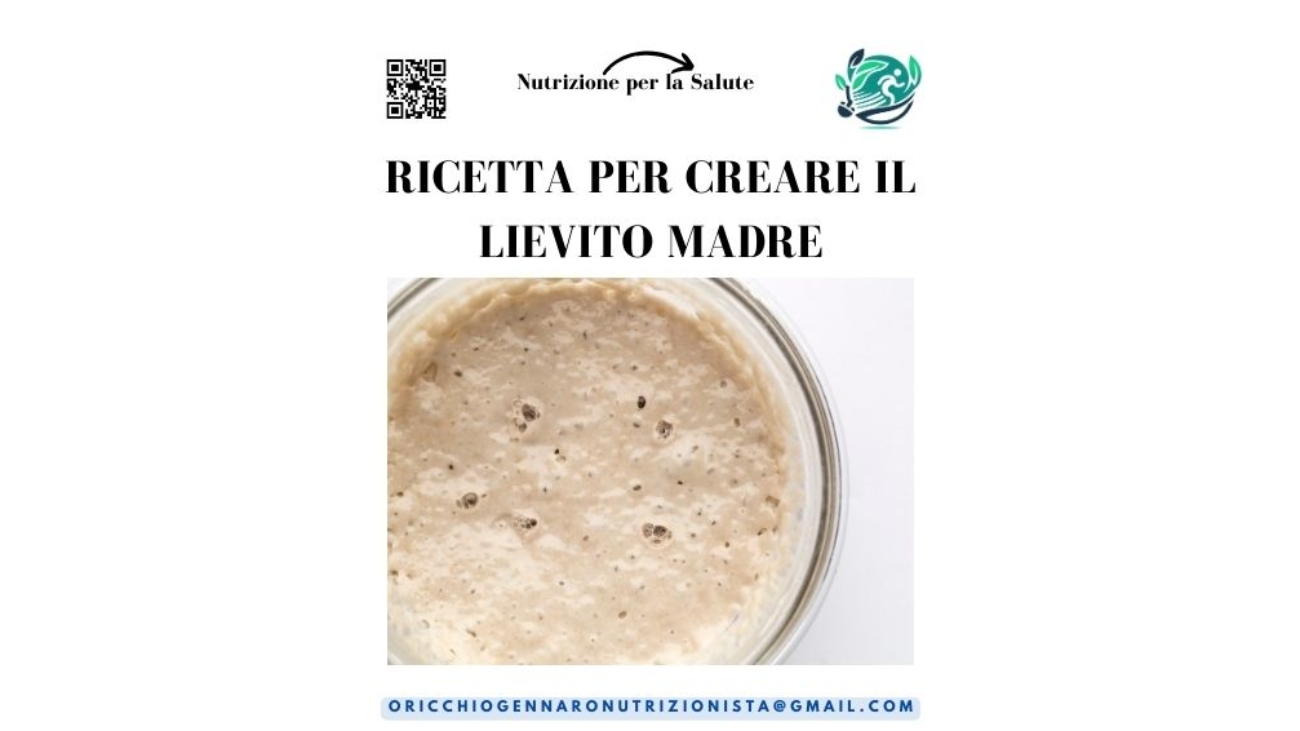 RICETTA PER CREARE IL LIEVITO MADRE