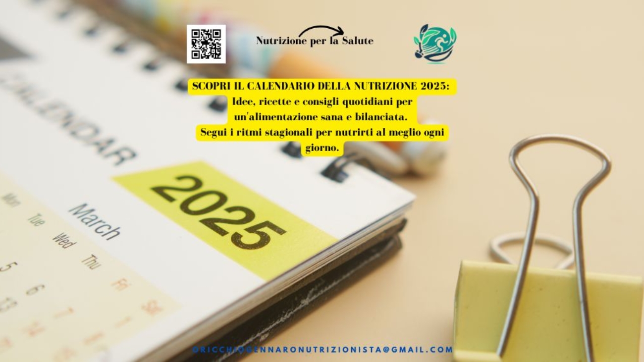 CALENDARIO DELLA NUTRIZIONE 2025