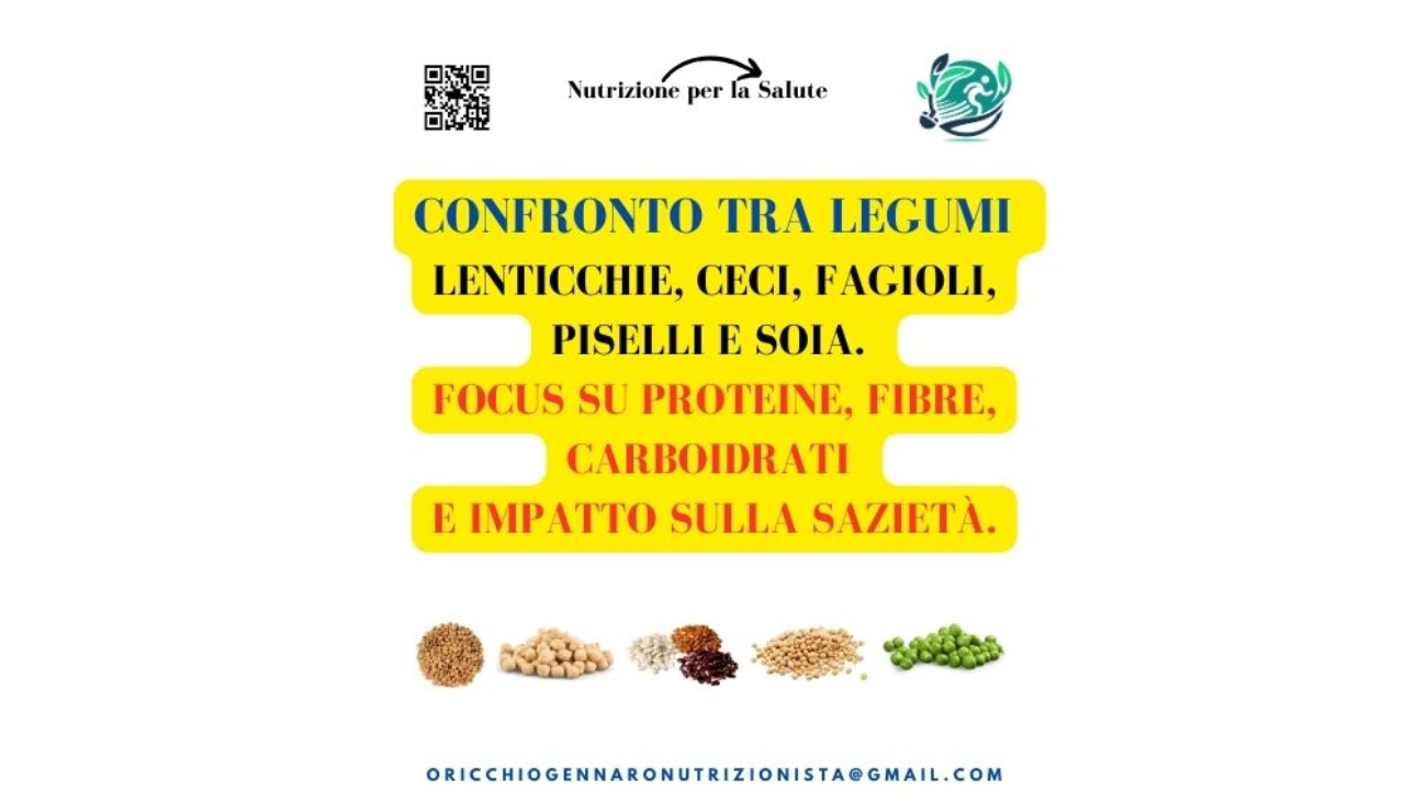 CONFRONTO TRA LEGUMI: LENTICCHIE, CECI, FAGIOLI, PISELLI E SOIA