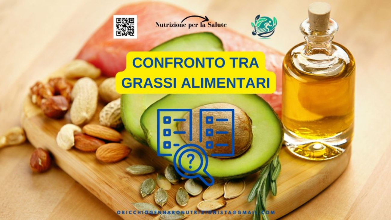 CONFRONTO TRA GRASSI ALIMENTARI