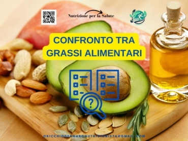 CONFRONTO TRA GRASSI ALIMENTARI