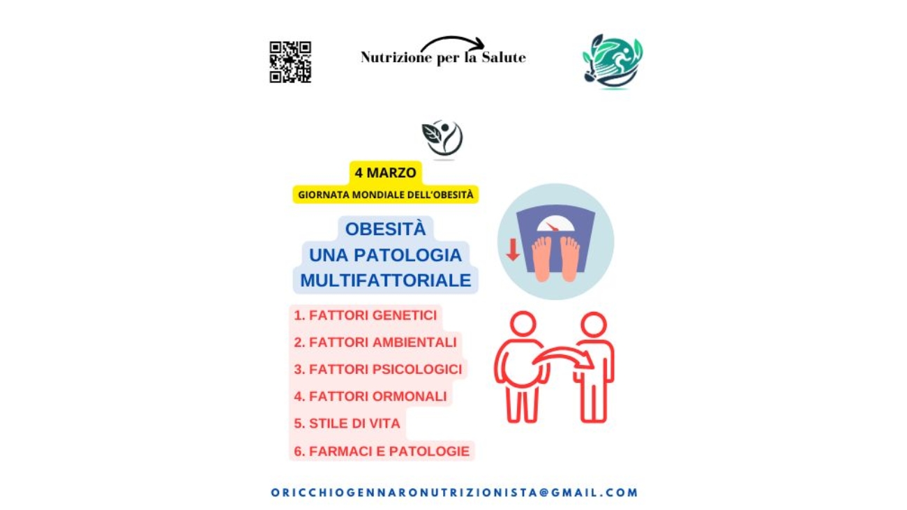 OBESITÀ: UNA PATOLOGIA MULTIFATTORIALE