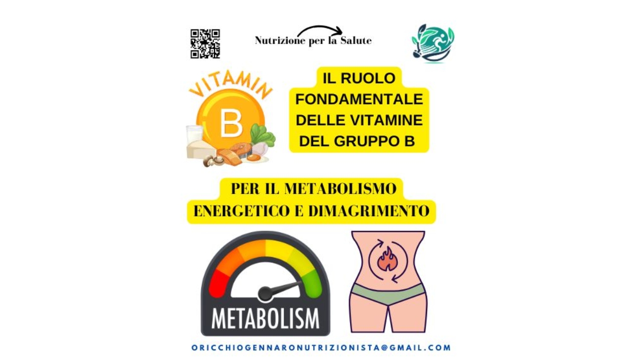 VITAMINE DEL GRUPPO B E METABOLISMO ENERGETICO